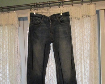 Vintage Just Cavalli Distressed Embroidered Jeans 36