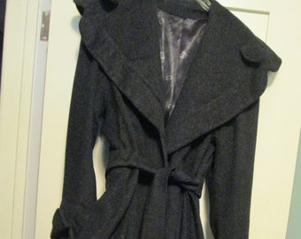 50s Princess Coat Gray Wool Size 10 12 Fashion By Angelo