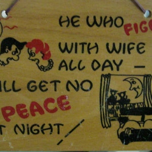 Vintage Signs Funny Marriage Novelty Sign Engagement Bild 2