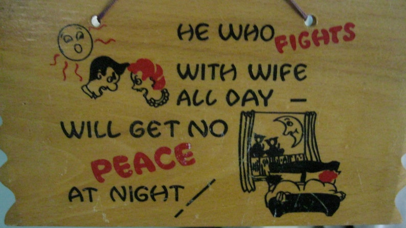 Vintage Signs Funny Marriage Novelty Sign Engagement Bild 2