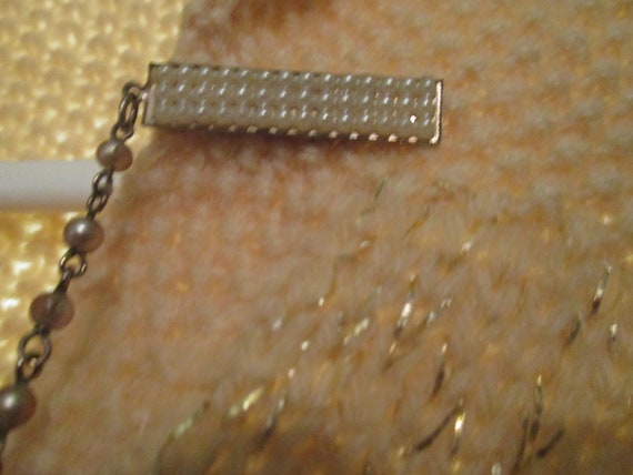 Vintage 50s Sweater Clips Pearl Bars - image 5