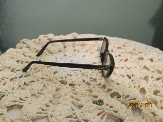 1950s Cat Eye Glasses Black W Rhinestones Titmus … - image 7
