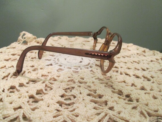 Rare 1970s Saphira Men Aviator Eyeglasses Crystal… - image 4