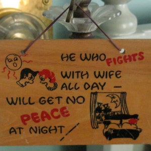 Vintage Signs Funny Marriage Novelty Sign Engagement Bild 1