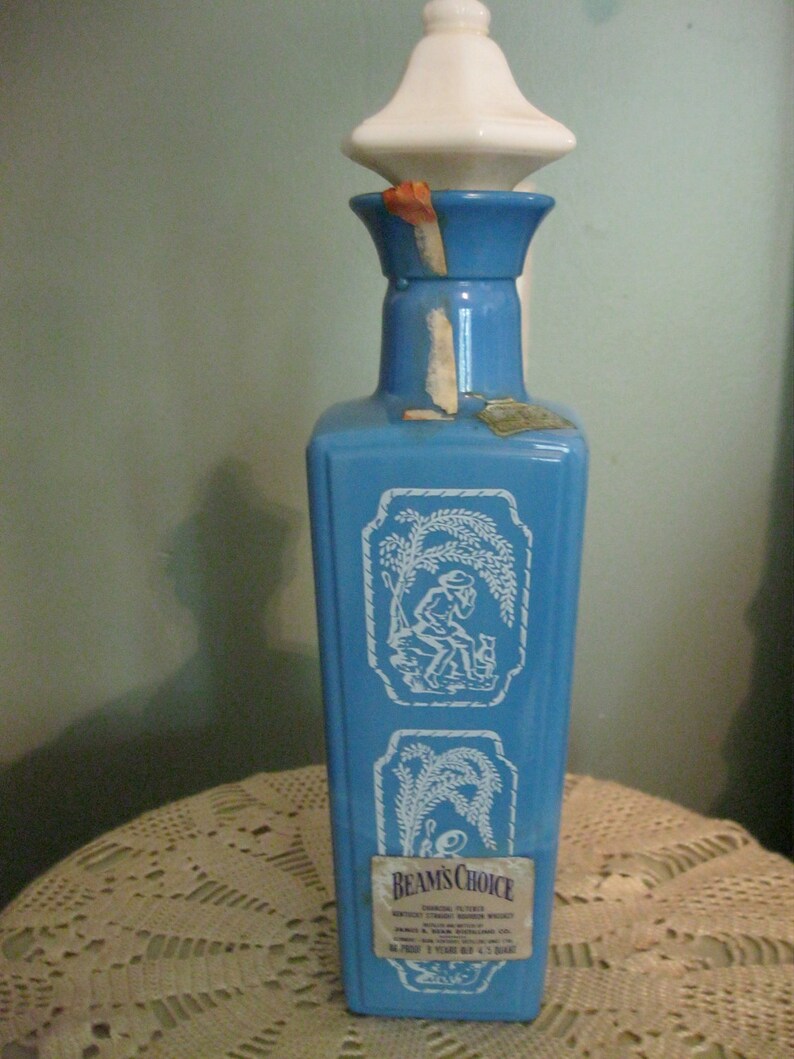 jim beam glass decanter