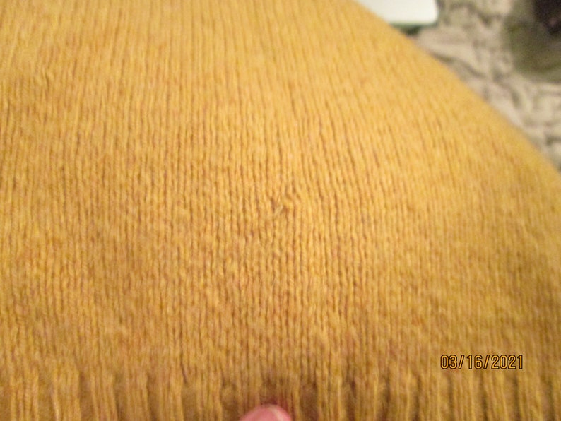 1960s Jantzen Cardigan Mustard Yellow Letter Cardigan