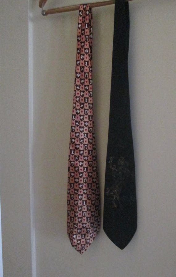 Vintage 1950s Western Neckties 2 / Wembley Necktie