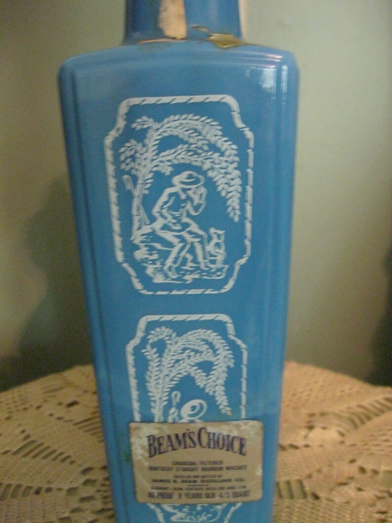 jim beam glass decanter