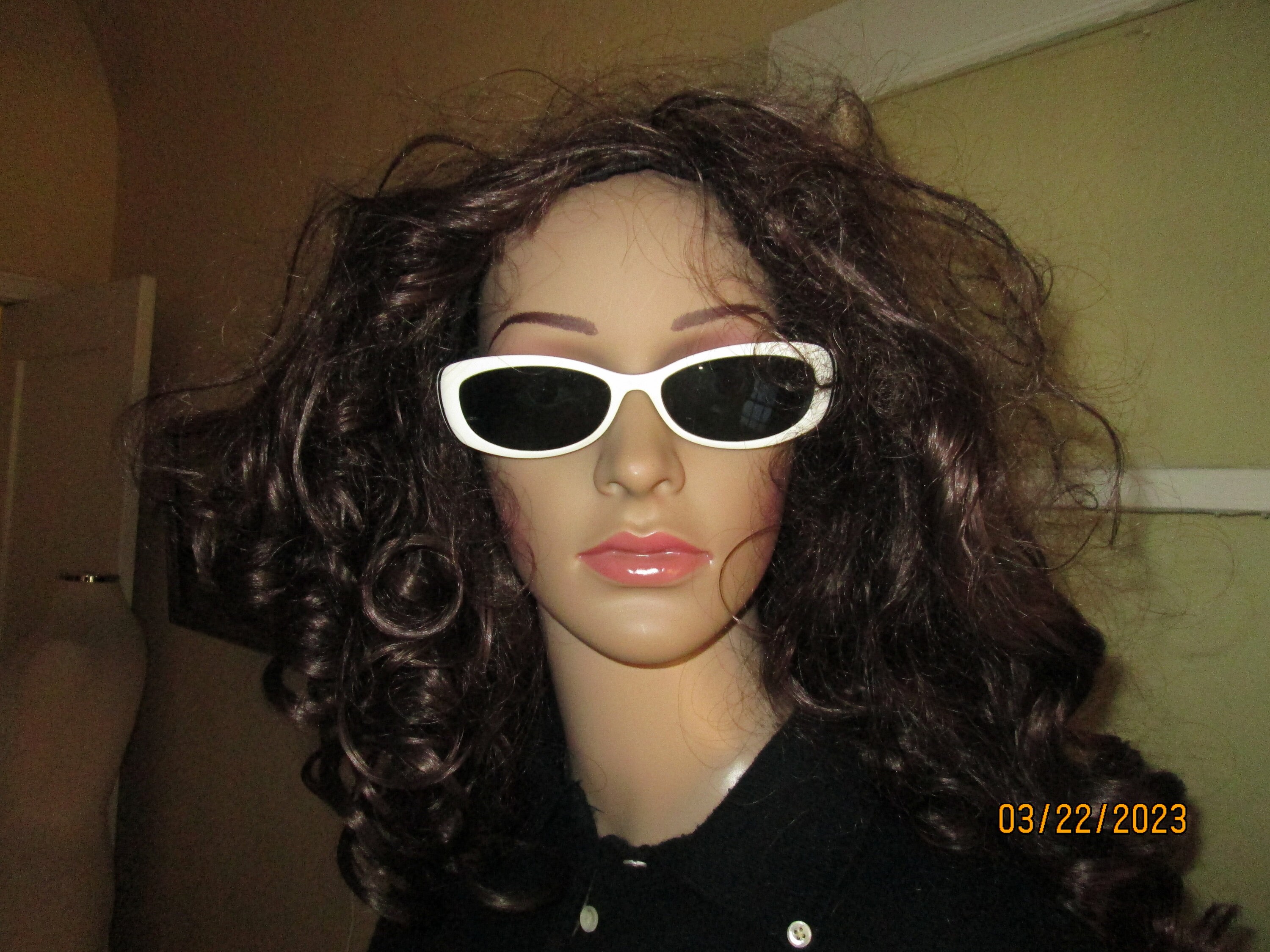 Vintage Black White Sunglasses
