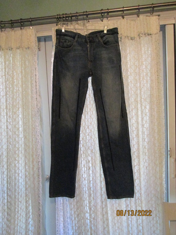 Vintage Just Cavalli Distressed Embroidered Jeans 
