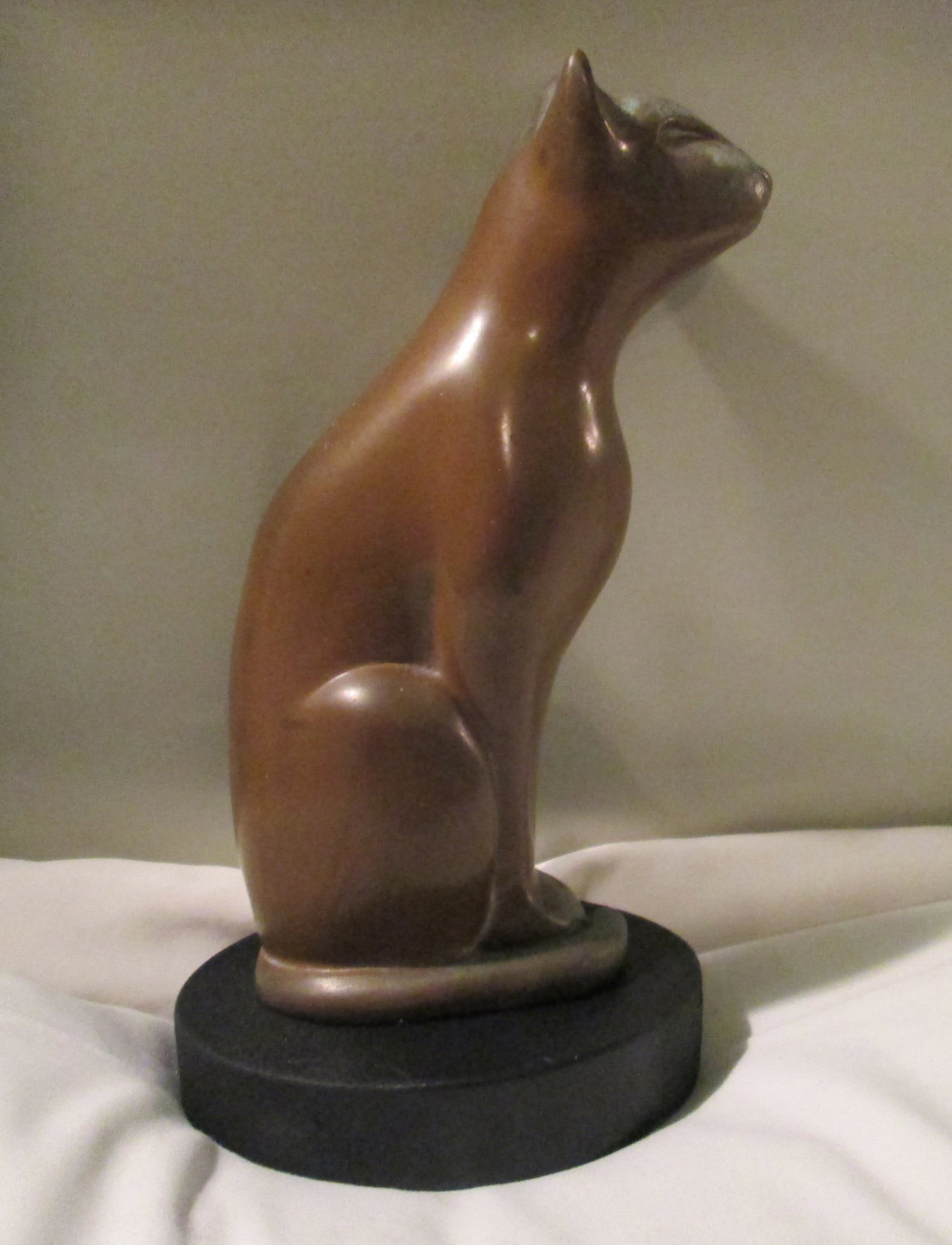 Art Deco Modernist Cat Sculpture / Dewitt Signed Bronze Like Etsy