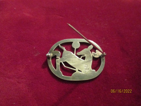 1940s Georg Jensen Silver Jo Deer Brooch - image 6