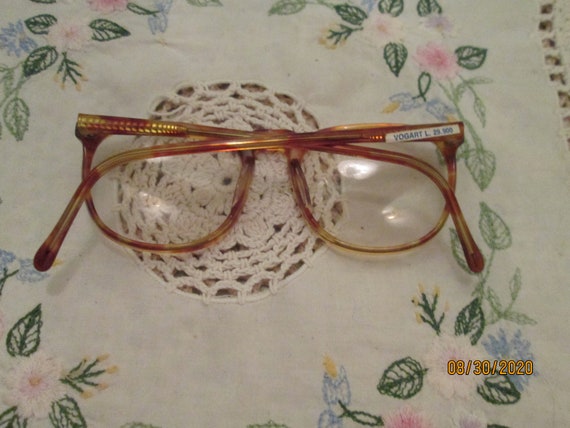 Rare Vogart Eyeglasses Unisex Tortoise Shell Italy - image 8