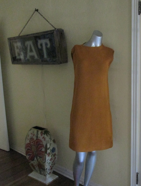 burnt orange sweater dress