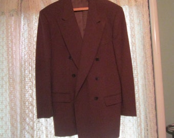 Vintage Belvest Cashmere Wool Sport Jacket 44R Brown