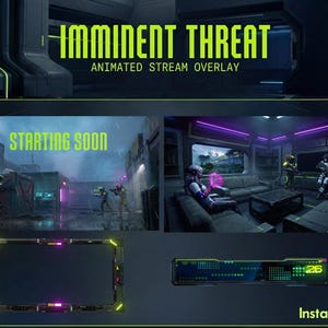 MINACCIA IMMINENTE Edizione animata Stream Overlay Pack (download digitale)