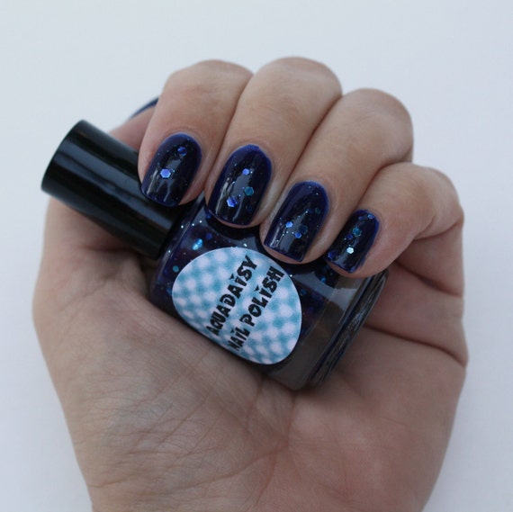 Items similar to Blue glitter jelly nail polish Right Eye Blue on Etsy