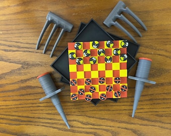 Wolverine and Deadpool Checkers Set WITH TOYS