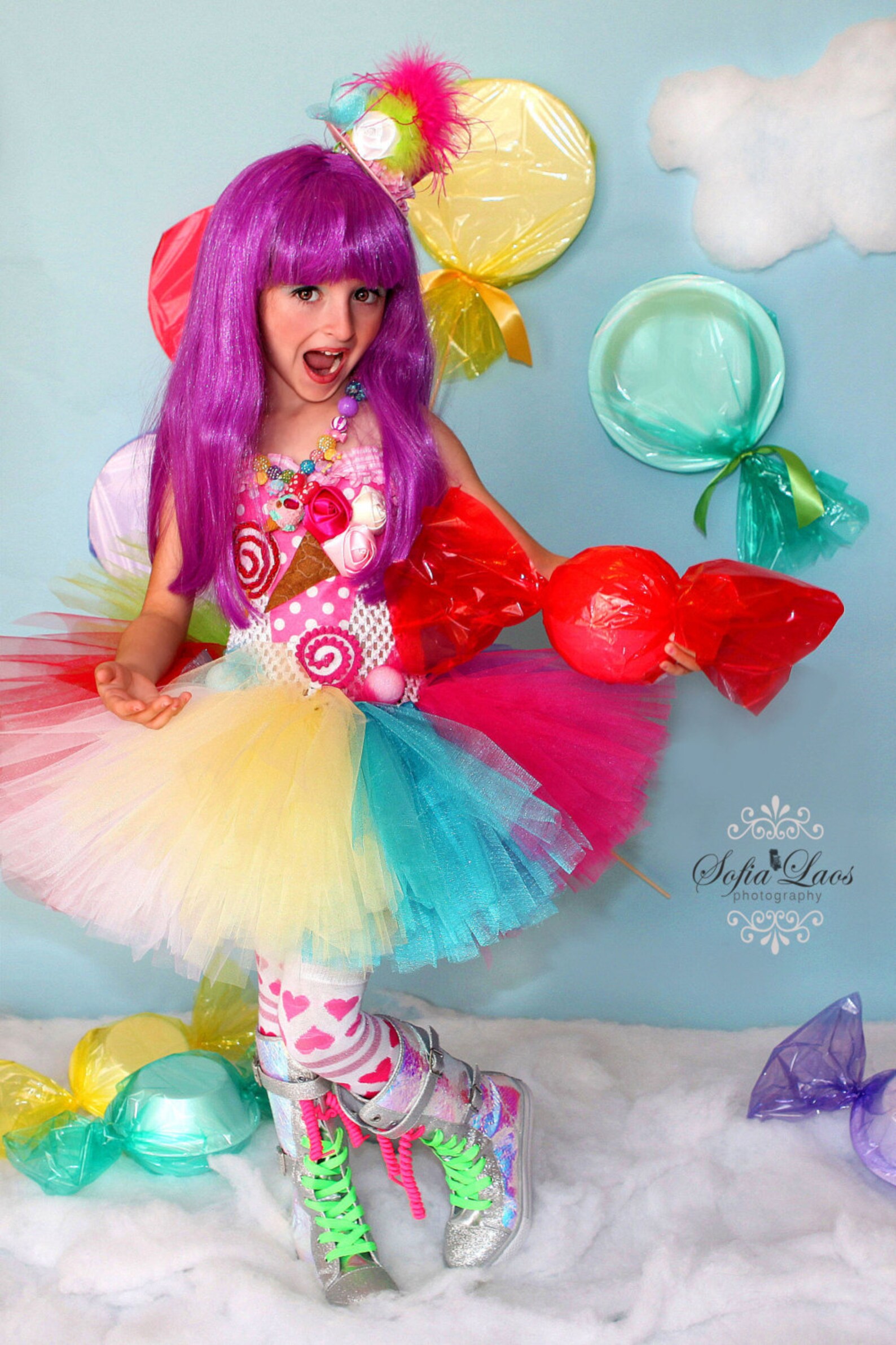 Katy Perry inspired Candy land tutu dress and costume Etsy