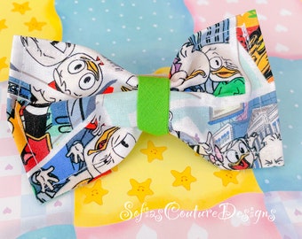 Ready to ship colorful duck tales  Pet bow ties for dogs or cats attachable to collar