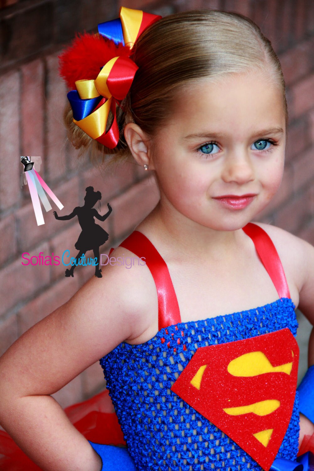 Super girl superhero tutu dress and costume Etsy