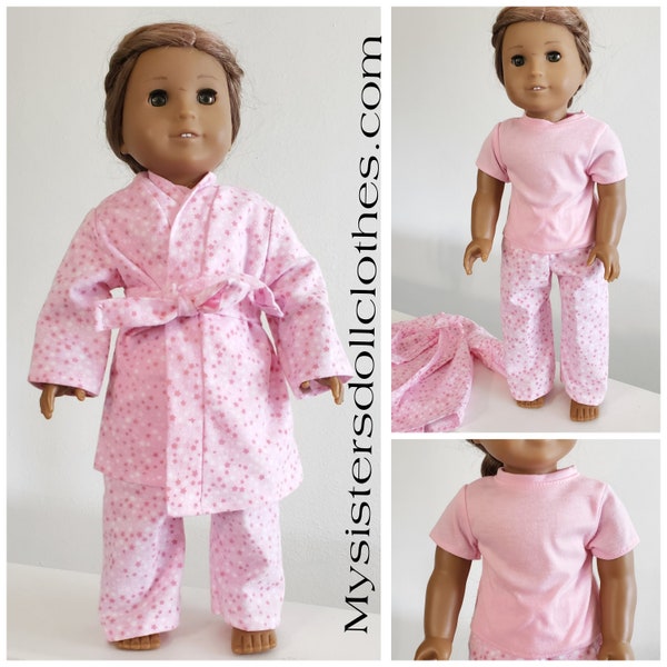 18 Inch American Handmade Bathrobe and Pajamas Doll Clothes