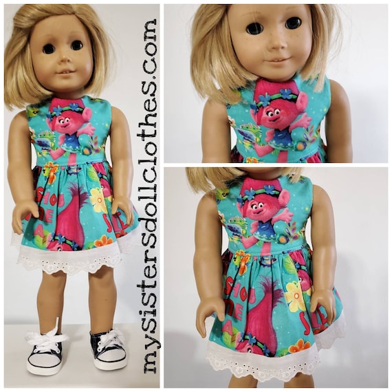 Troll  Dress  American Made to Fit 18  Inch or 14 inch Wisher Dolls.