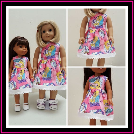 Beauty and the Beast dress for 18 and 14.5 Inch Dolls