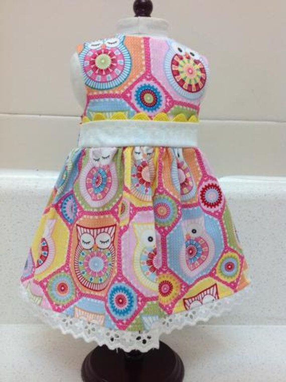 Owl Dress for Who? American Made 18 Inch Doll Clothes