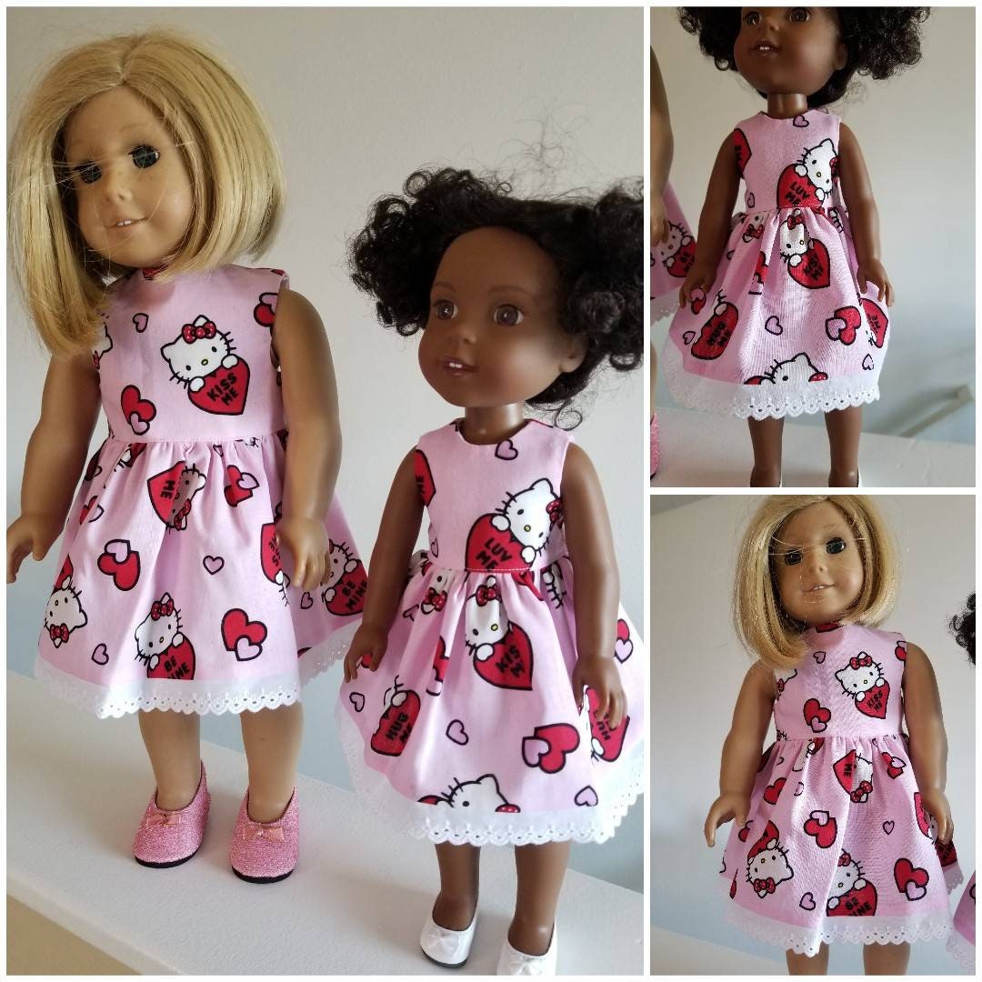 american girl heart dress