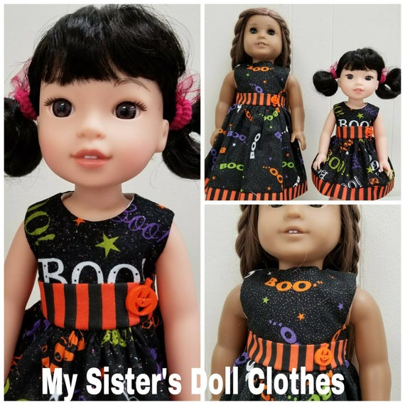 Boo Halloween Dresses for 14.5 Inch Doll or 18 Inch Doll
