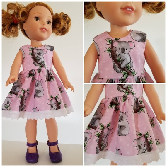 Koala Bear Dress  for 14.5 Inch Doll Wisher