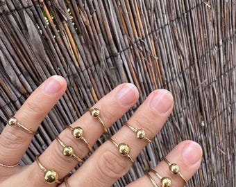 Anillo de latón hecho a mano