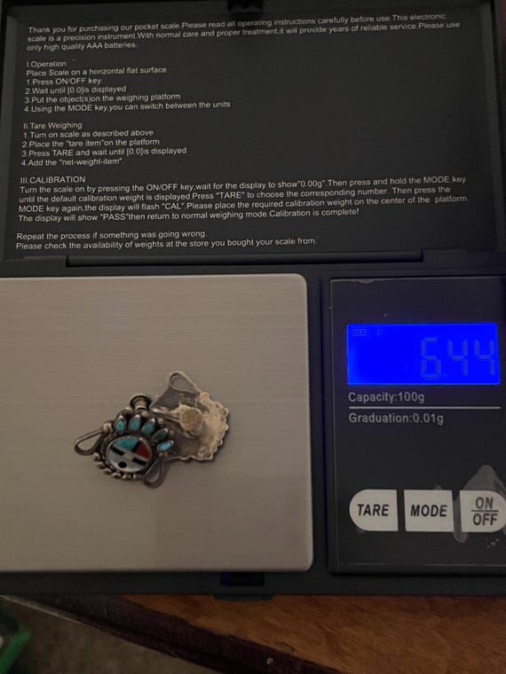 Authentic 925 Zuni Roger Cellicion Multi Stone In… - image 5