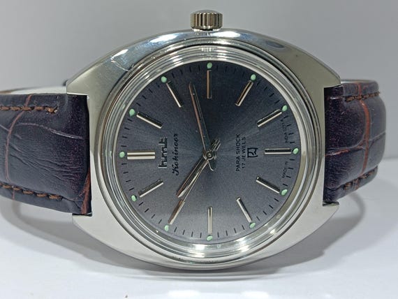 Vintage Hmt Kohinoor Mechanical Winding Para Shock 17 Jewels Cal 0231 Men's Watch