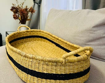 Biba Handwoven Natural Changing Basket