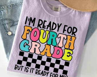 Comfort Colors Teacher Shirt Fourth Grade Teacher,4th Grade Teacher Shirt,4th Grade T-Shirt,Fourth Grade TShirt,Elementary School,Teach Crew