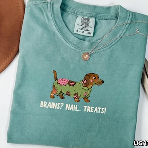 Halloween Zombie Dachshund Shirt,Wiener Dog Tee,Funny Pet Gift,Doxie Costume Apparel,Spooky Autumn Lover Gift,Dog Mon Gift,pumpkin patch