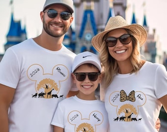 Custom Disney Animal Kingdom Safari Family Shirts, Matching Vacation Tees, Mickey Minnie Wild Shirt, Disney Family shirt, Disney trip shirt.