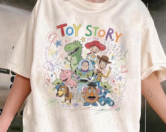 Retro Disney Toy Story T-Shirt, Woody Buzz Lightyear Rex Tee, Disney Pixar Fest, Disneyworld Family Vacation Trip,You've Got A Friend In Me.