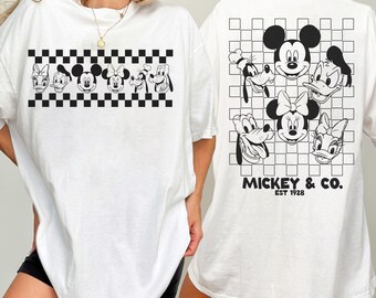 Comfort Colors® Retro Mickey & Co Est 1928 Shirt, Mickey And Friends, Walt Disney World T-shirt, Daisy Donald Goofy Mickey Minnie Pluto Gift