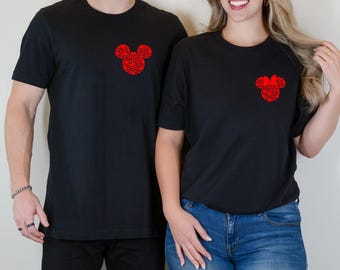 Disney Mickey Minnie Valentine Shirt Disney Couple WDW Disneyland Sweethearts Disneyland Shirt Magic Kingdom Shirt Disney world.