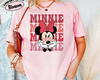 Comfort Colors®Disney Classic Minnie Mouse Pose Shirt, Minnie Shirt, Disneyland Holiday Vacation Shirt, Disney Retro Shirt, Gift for her.