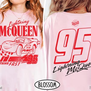 Camiseta retro de Rayo McQueen con dos caras y colores cómodos, camiseta de Cars de Disney, camiseta de Cars de Disney Pixar, camiseta de Cars Family Vacation 2026, camiseta de WDW imagen 4