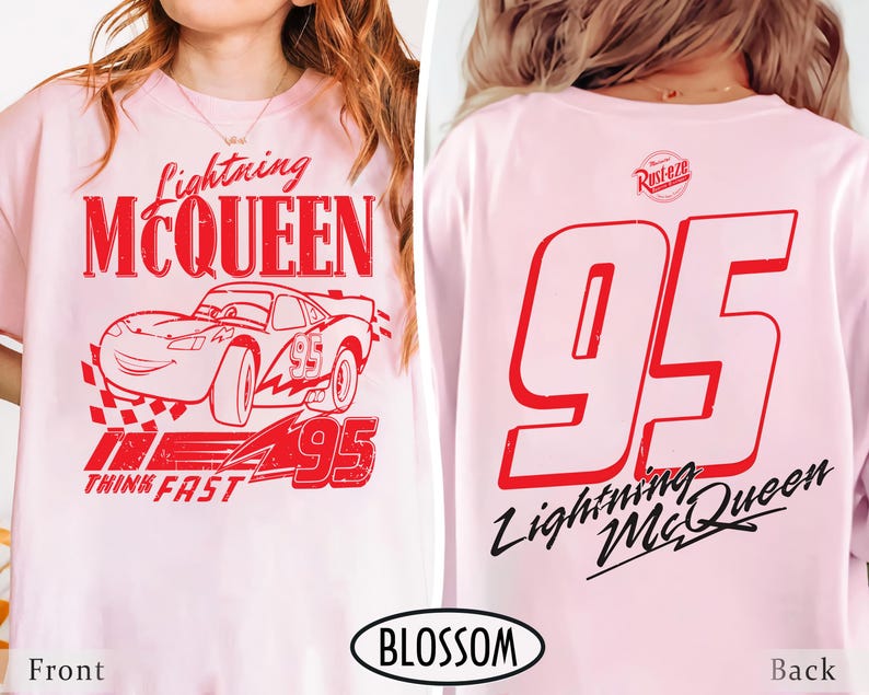 Camiseta retro de Rayo McQueen con dos caras y colores cómodos, camiseta de Cars de Disney, camiseta de Cars de Disney Pixar, camiseta de Cars Family Vacation 2026, camiseta de WDW imagen 4