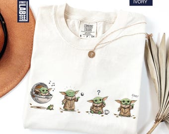 Star Wars Grogu Shirt, Cute Baby Yoda Tee, Mandalorian Sweatshirt, Disney World Gift, Comfort Colors Star Wars Shirt,The Mandalorian & Grogu