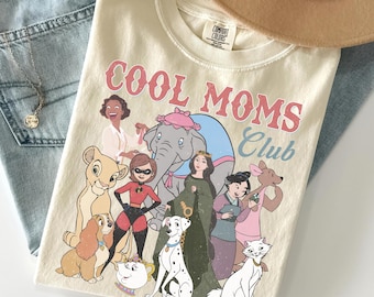 Retro Disney Cool Mom Clubs Shirt, Funny Mom Outfit, Disney Moms Shirt, Best Mom Ever Tee, Mothers Day Gifts, WDW Shirts, Comfort Colors tee