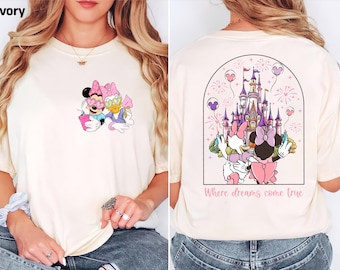 Disney Magic Kingdom Minnie Daisy Summer Shirt,Where Dreams Come True,Disney BestiesShirt,Disney Summer Shirt,Disney Girls Trip,Gift for her