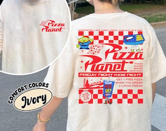 Retro Pizza Planet Shirt, Toy Story Comfort Color Shirt, Pizza Planet Alien Shirt, Toy Story Friends, Disney 2026 Tee, Disney trip shirt.