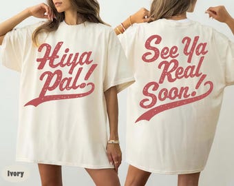 Hiya Pal Comfort Color shirt,Trendy Oversized Disney Shirt,Disneyworld Shirt,Magic Kingdom Shirt,Trendy Disneyland Shirt,Subtle Disney Merch
